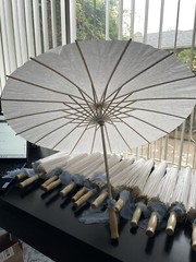 Set Of 14 Paper Umbrellas, 23.62 Inch