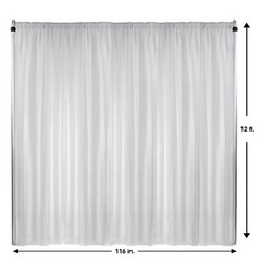 Your Chair Covers – Voile Sheer Drape, Bridal Curtain Backdrop for Wedding