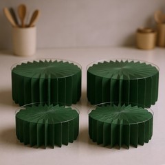 Pack of 4 Foldable Dessert Stands User Friendly Paper Multiple Tiers Display for