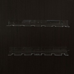 CLEAR 2 Acrylic 21″ Wine Glass Rack Wall Mounted Champagne Flute SHELVES Party