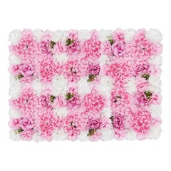 6 Pcs Artificial Flower Wall Panel, Artificial Floral Wall Decoration Backdrop