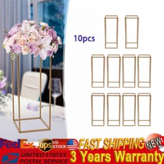23.6in 10Pcs Tall Gold Metal Flower Stand for Wedding Table Centerpieces Decor