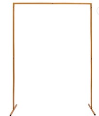 Square Wedding Arch, Gold Metal Framework Heavy Duty Backdrop Stand Garden