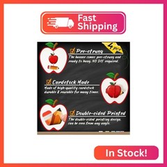 Uniwish 4 Strings Pencil Apple Garland Banner Welcome Back to School Decorations