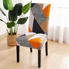 1/4pcs Spandex Stretch Chair Covers Printed Dining Room Seat Slipcovers Decor