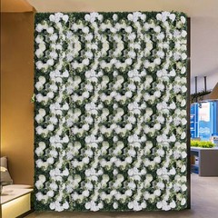 24″ X 16″ Artificial flower panels Floral Backdrop Silk Rose Wall Home Decor NEW