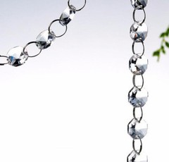 82.5FT/25M Crystal 14MM Octagonal Beads Prisms Chandelier Garland Chain Wedding