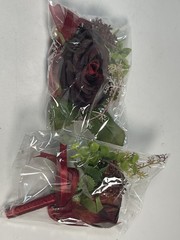 Shjenleifa 2Pcs Burgundy Wine Red Rose Wrist Corsage & Boutonniere Set Wedding