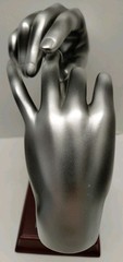 Bond of Marriage With This Ring Sculpture Engraved Plate With Proverbs 3:15