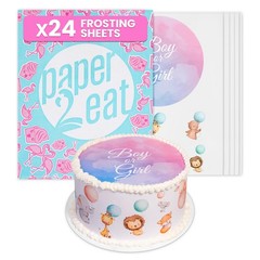 paper2eat Frosting Sheets (Icing Sheets) 8.5“ x 11“ – 24 count – White Edible Pr
