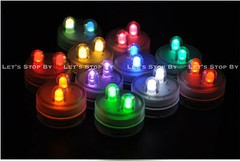 20 RGB SUPER Bright Dual LED Tea Light Submersible Floralyte Party Wedding