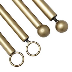 BalsaCircle 42-Inch Tall Gold Adjustable Over The Table Rod Stand B3320,