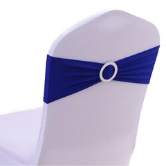 10/25/50/100x Spandex Stretch Chair Sashes Bows Band Wedding Party Banquet Decor