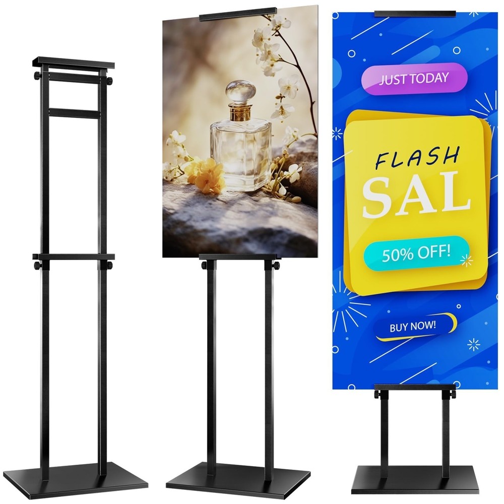 Poster Stand for Display, Sign Holder Floor Stand, Double Sided Banner Stand …