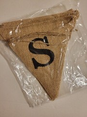 MISS TO MRS Natural Burlap Bunting Banner Wedding Bridal Shower Party Decoration