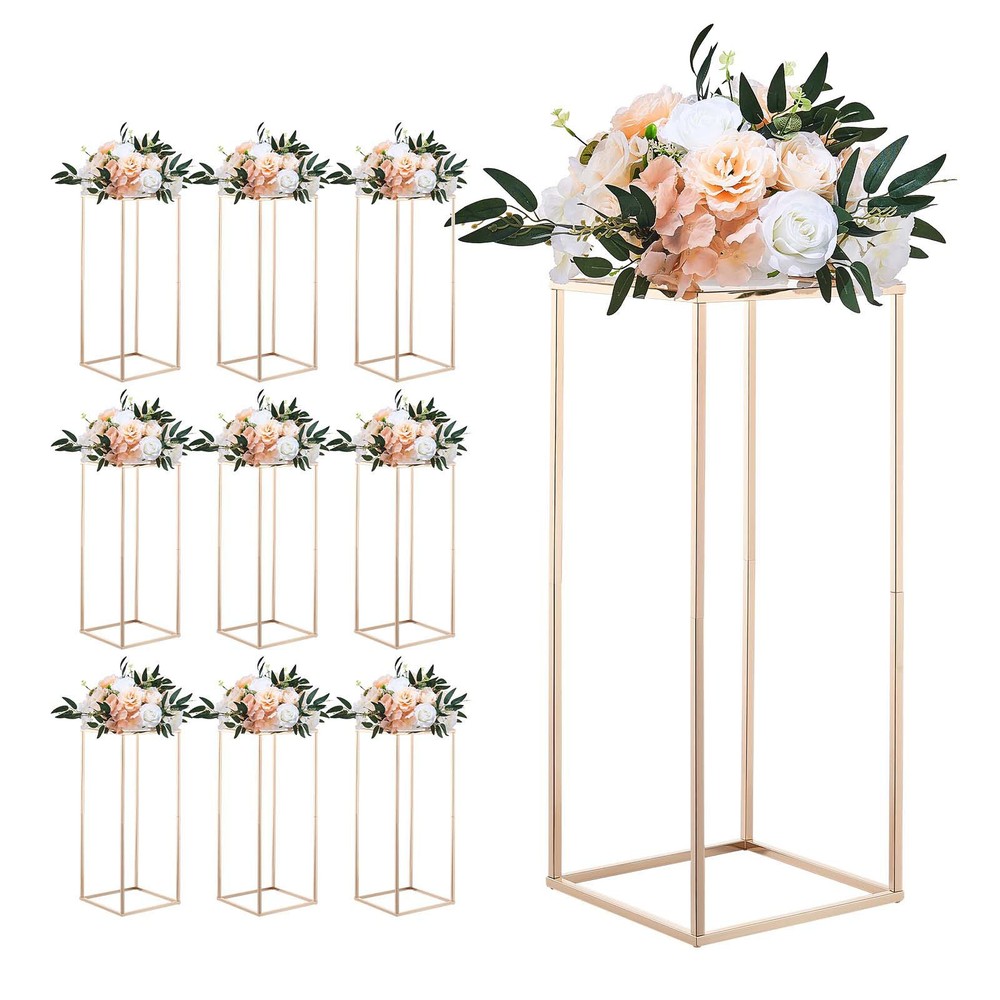 Uimoso Elegant 10PCS 23.62-inch Column Flower Stand for Weddings and Home Decor