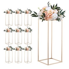 Uimoso Elegant 10PCS 23.62-inch Column Flower Stand for Weddings and Home Decor