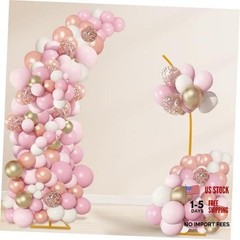 Balloon Arch Stand Kit, Balloon Arch Stand Set of 2 with Metal 8FT & 6.2FT