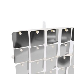 24 Silver Square Sequin Shimmer Wall Photo Backdrop Panels Party Decorations