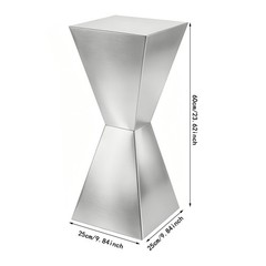 2pcs Silver Flower Stands,25*60cmTable Centerpiece Decor Stand For Party,Wedding