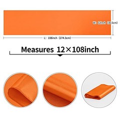 4-Pack Satin Table Runner 12 x 108 Inch Long Bright and 12″x108″ 4PCS Orange