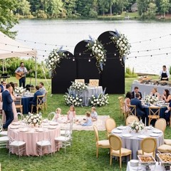 Arch Backdrop Cover 3-Piece Set Stretch Spandex 4ft 5ft 6ft | Wrinkle-free