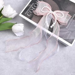 Bowknot Curtain Tiebacks, 2 PCS Butterfly Curtain Tiebacks with Pearls STYLE 1