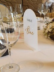 Blank Arch Arched Acrylic Sign Board Wedding White Black Frost Gold Clear