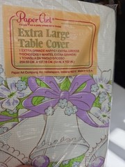 2 Vintage Party Table Covers Wedding Bells Chapel Retro 80s Bridal Paper Art