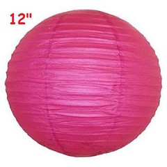 6 Rose 12″ Paper Chinese Lantern Lamp Shade Wedding Party Decoration Supplies