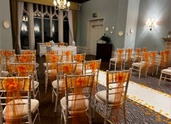 ORGANZA CHAIR COVER BOW SASH WEDDING EVENT DÉCOR PARTY VARIOUS COLOURS