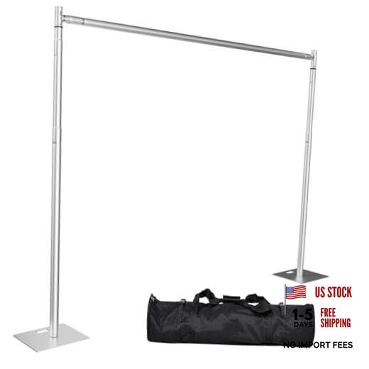 Heavy Duty Backdrop Stand, 8x10ft Pipe and Drape Backdrop Stand Kit 8X10FT