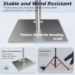 Heavy Duty Backdrop Stand, 8x10ft Pipe and Drape Backdrop Kit