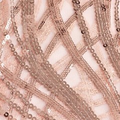 5 Mesh CHAIR SASHES Wavy Embroidered Sequins Party Events Decorations Supplies