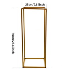 Gold Metal Flower Stand Pedestal Centrepiece Wedding Party Decor Plinths Rack