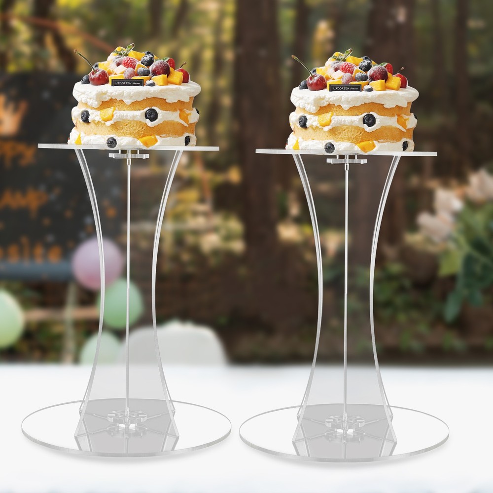 60cm Acrylic Vase Stand Clear Flower Rack For Party Wedding Venue Decor Roadlead