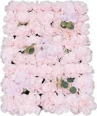6 Pcs Flower Wall Panel Floral Backdrop,24 * 16in Artificial Flower Wall Panels