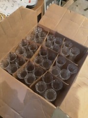 Lot of 12 Vintage 8″ Regaline Clear Plastic Vases Wedding Venue Decor 263