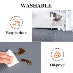 Shelf Liners for Kitchen Cabinets, 10″ W x 360″ L, Non Adhesive Shelf Liner, …