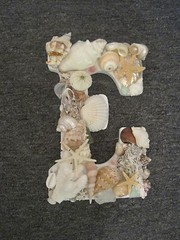 Beach Decor Handmade Shell Letters LOVE – Multicolor Shell Letters – Wooden