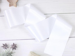 6 Pack White Blank Sash,Plain Satin Sashes,Sashes for Pageants,DIY Sashes for Pa