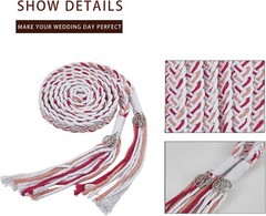 Wedding Lasso Rope Handfasting Cord with Tree of Life Pendant Rustic Ceremony