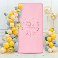 1*2m Wedding Pole Stand Rectangle Backdrop Stand Wedding Backdrop Stand W/ Cover