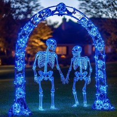 Halloween Horror Outdoor Decorations Assembly Arch, Courtyard black, white