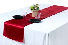 10/15/20/25/30 Satin Table Runners Wedding Banquet Table decoration 12″ X 108″
