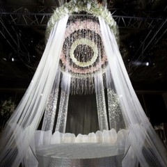 10M Sheer Organza Fabric Drape Voile Swags Wedding Party Decor Not Hemmed