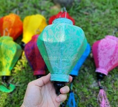 Set 8 Vietnamese Hoi An Silk Lanterns For Wedding Restaurant Decorations
