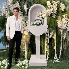 Wedding Phone Booth Audio Guest Book, Portable Venue Decoration for Guest
