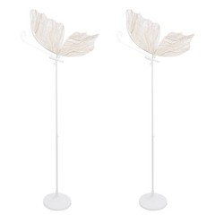 2pcs Romantic Butterfly Floor Lamp Adjstable Wedding Decor Standing Lamp LED 48W