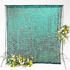 HUNTER GREEN 8×8 ft Big Payette Sequined BACKDROP CURTAIN Wedding Decorations